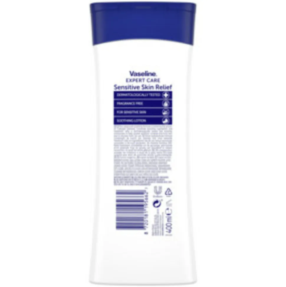 6x Vaseline Bodylotion Sensitive Skin Relief 400 ml