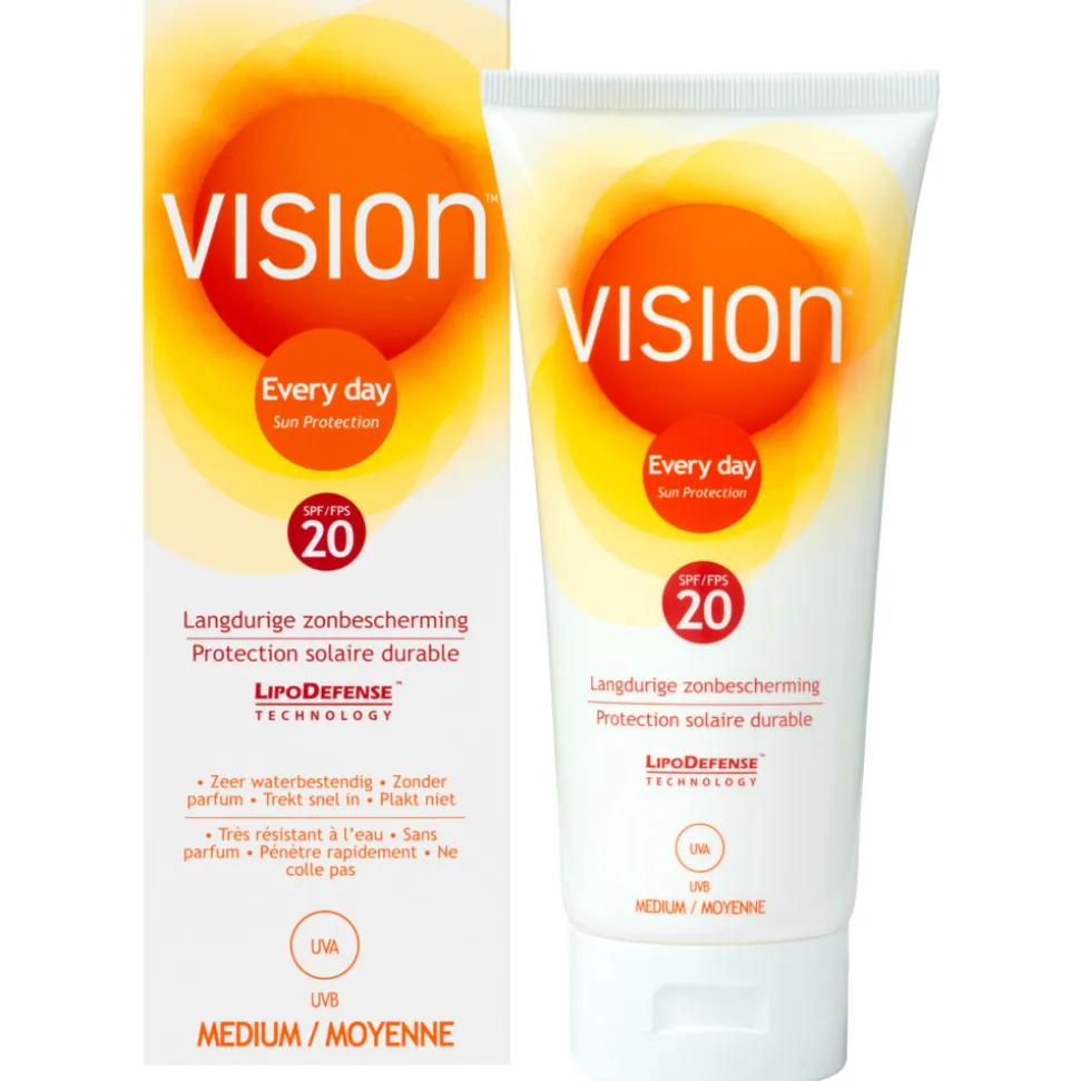 2x Vision Zonnebrand Every Day Sun SPF 20 180 ml