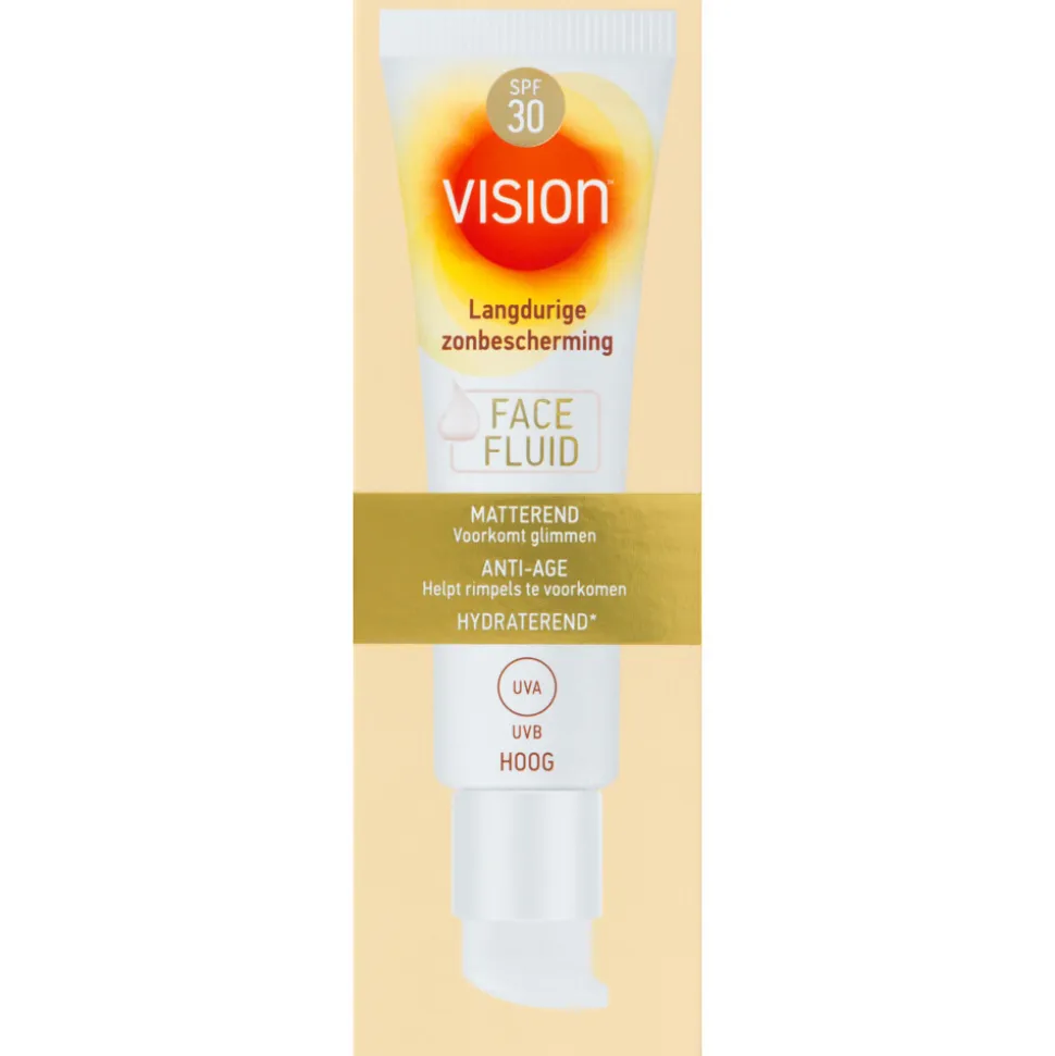 2x Vision Zonnebrand Face Fluid SPF 30 50 ml