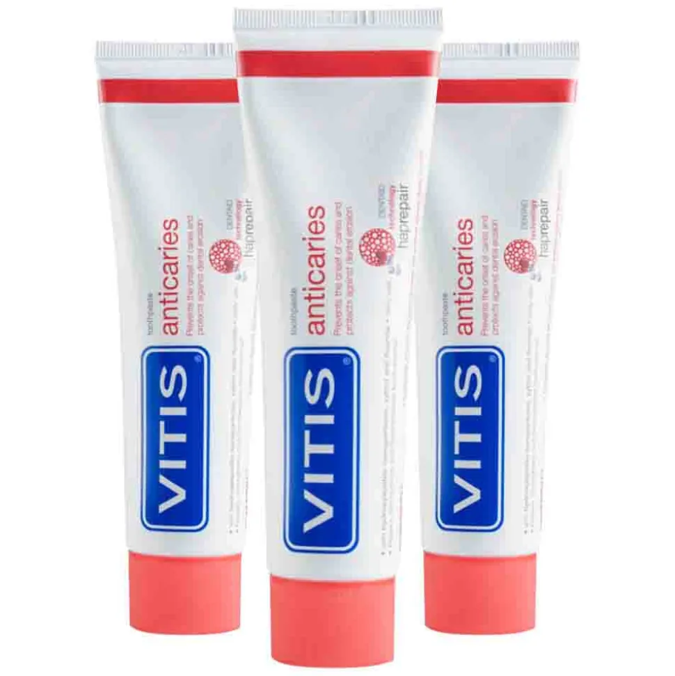 3x Vitis Tandpasta Anticaries 75 ml