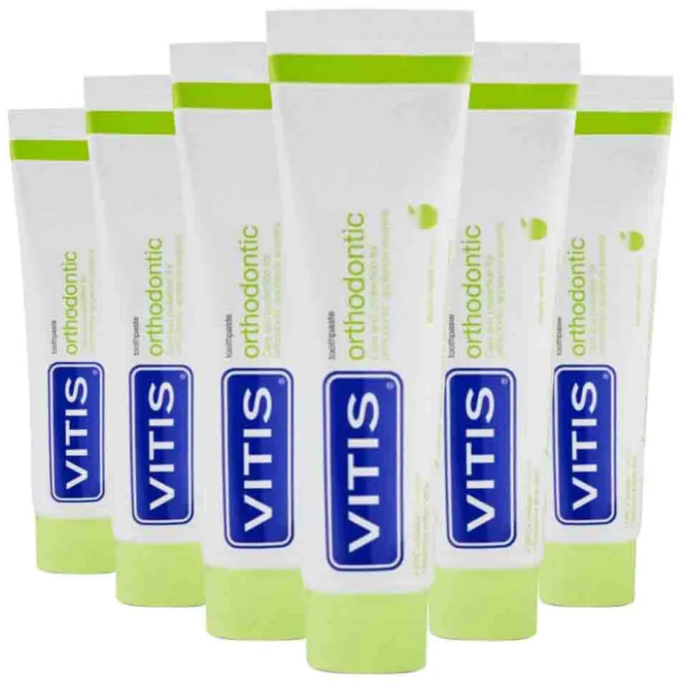 6x Vitis Tandpasta Orthodontic 75 ml
