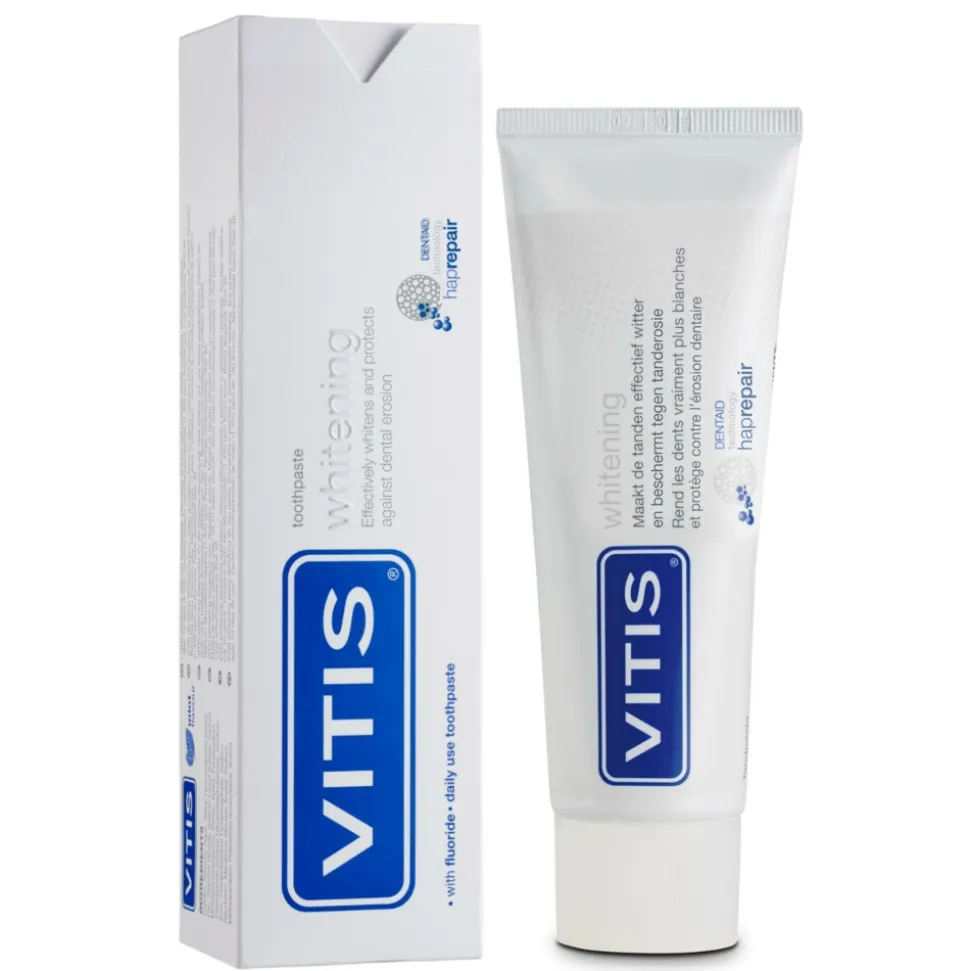 6x Vitis Tandpasta Whitening 75 ml
