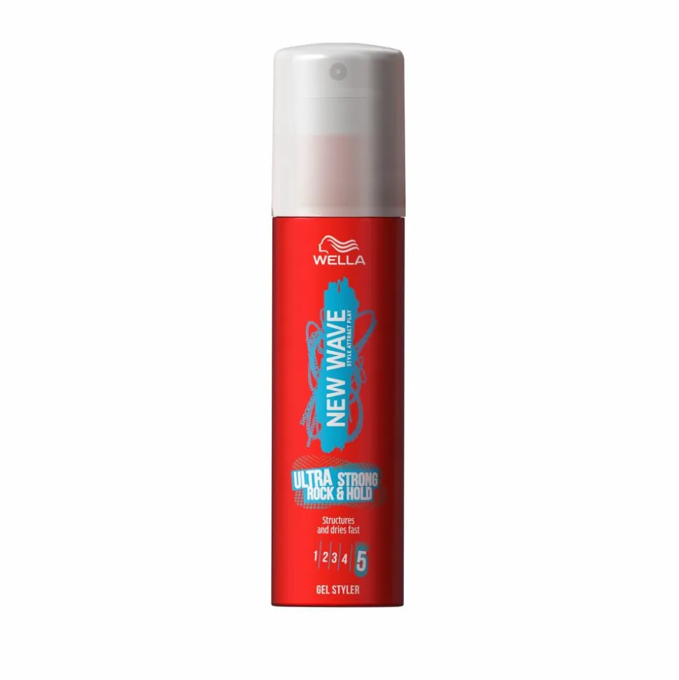 6x Wella New Wave Rock & Hold Gel 100 ml