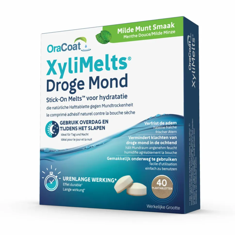 Xylimelts voor Droge Mond Milde Munt 40 stuks
