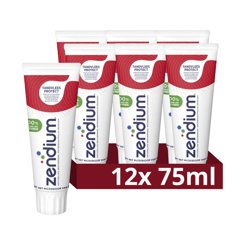 12x Zendium Tandpasta Tandvlees Protect 75 ml