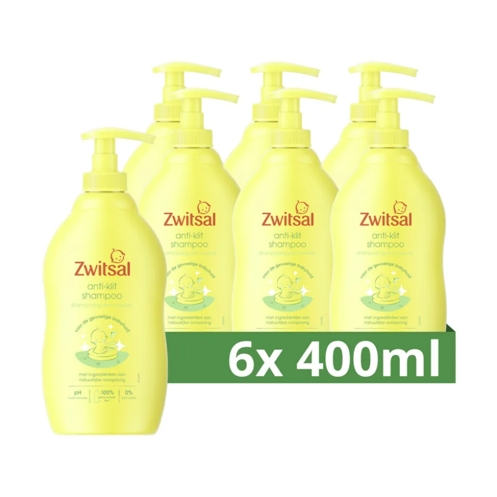 6x Zwitsal Shampoo Anti-Klit 400 ml