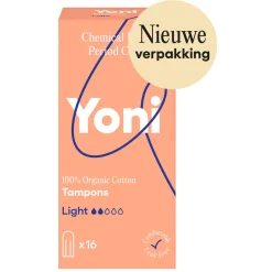 Yoni Biologisch Katoenen Tampons Light 16 stuks