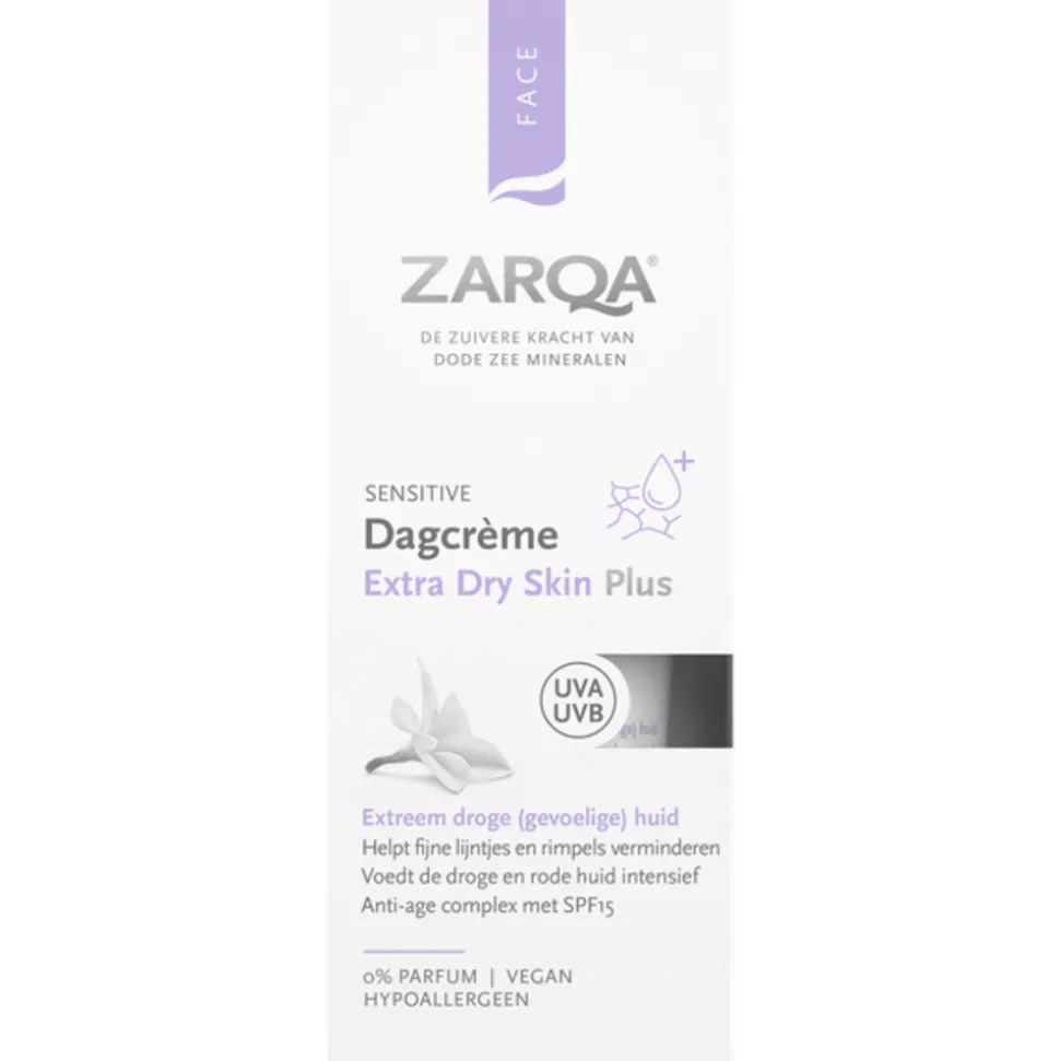 Zarqa Dagcreme Extra Dry Skin Plus SPF15 Sensitive 50 ml