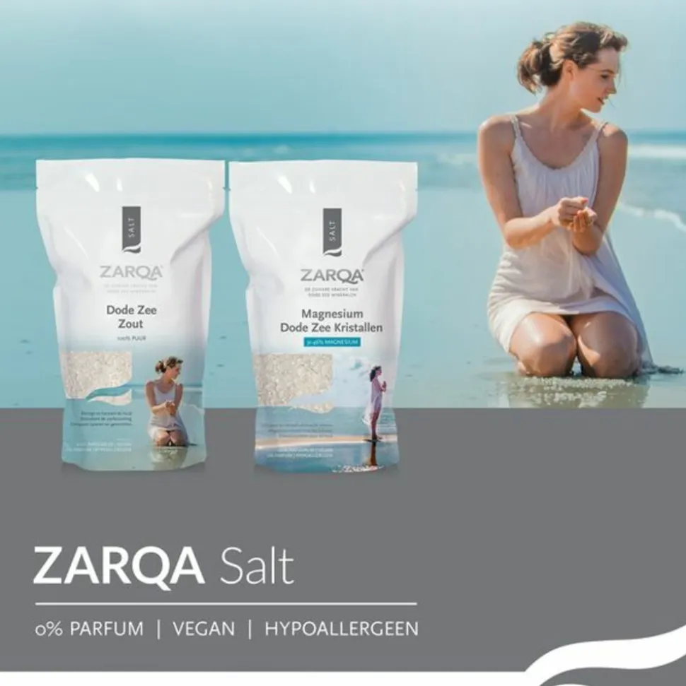 Zarqa 100% Dode Zeezout Navulzak 1000 gr