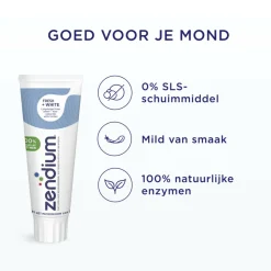 Zendium Tandpasta Fresh+White 75 ml