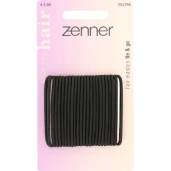 Zenner Elastieken Dun Zwart 24 stuks