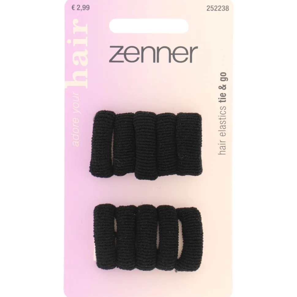 Zenner Elastieken Rollup Zwart 10 stuks