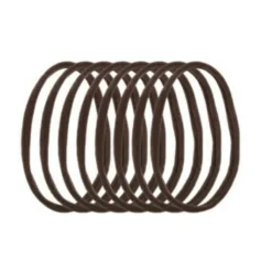 Zenner Haarelastiek Roll-up XXS Bruin 8 stuks