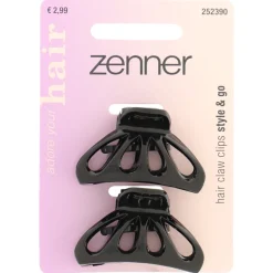 Zenner Haarklem Zwart 2 stuks