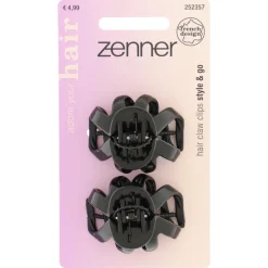 Zenner Sierklem Designed in France Zwart 2 stuks