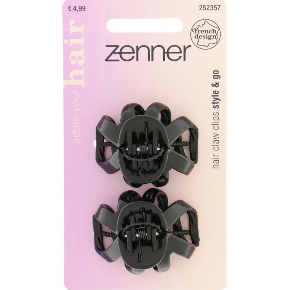 Zenner Sierklem Designed in France Zwart 2 stuks
